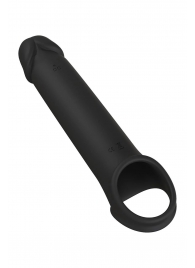 Черная насадка-удлинитель с вибрацией Vibrating Extender With Remote - Dream Toys - в Пушкино купить с доставкой