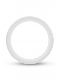 Белое люминесцентное эрекционное кольцо Silicone Glo Cock Ring - Blush Novelties - в Пушкино купить с доставкой