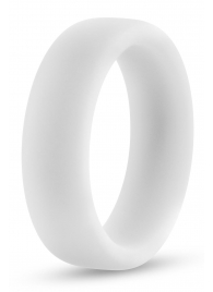 Белое люминесцентное эрекционное кольцо Silicone Glo Cock Ring - Blush Novelties - в Пушкино купить с доставкой