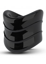 Черное эрекционное кольцо на мошонку Beef Ball Stretcher Snug X Long - Blush Novelties - в Пушкино купить с доставкой