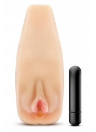 Мастурбатор-вагина с вибрацией Soft   Wet Natasha Realistic Beige Masturbator - Blush Novelties - в Пушкино купить с доставкой