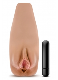 Маструбатор-вагина с вибрацией Soft   Wet Renata Realistic Tan Masturbator - Blush Novelties - в Пушкино купить с доставкой