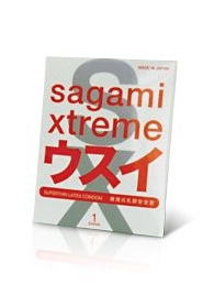 Ультратонкий презерватив Sagami Xtreme SUPERTHIN - 1 шт. - Sagami - купить с доставкой в Пушкино
