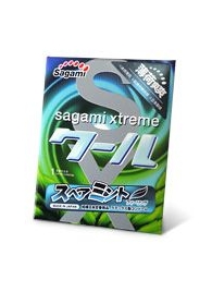Презерватив Sagami Xtreme Mint с ароматом мяты - 1 шт. - Sagami - купить с доставкой в Пушкино