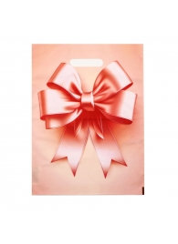 Пакет с принтом в виде банта с вырубной ручкой (30х40 см) - Сима-Ленд - купить с доставкой в Пушкино