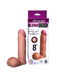 Фаллическая насадка для страпона UNICOCK 8  - 20 см. - LOVETOY (А-Полимер) - купить с доставкой в Пушкино