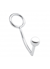 Кольцо на пенис с анальным стимулятором Stainless Steel Anal Hook   Cock Ring - BlueLine - в Пушкино купить с доставкой