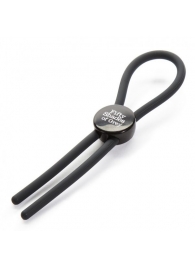 Тёмно-серое эрекционное кольцо с зажимом Again and Again Adjustable Cock Ring - Fifty Shades of Grey - в Пушкино купить с доставкой