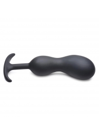 Черный массажер простаты с утяжелителями Premium Silicone Weighted Prostate Plug XL - 20,8 см. - XR Brands - в Пушкино купить с доставкой
