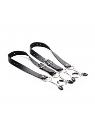 Ремни с зажимами для половых губ Spread Labia Spreader Straps with Clamps - XR Brands - купить с доставкой в Пушкино