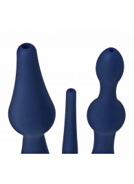 Набор из 3 универсальных насадок для анального душа Universal 3 Piece Silicone Enema Attachment Set - XR Brands - купить с доставкой в Пушкино