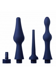 Набор из 3 универсальных насадок для анального душа Universal 3 Piece Silicone Enema Attachment Set - XR Brands - купить с доставкой в Пушкино