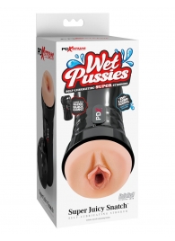 Мастурбатор-вагина в колбе Super Juicy Snatch - Pipedream - в Пушкино купить с доставкой