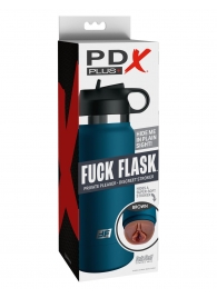 Смуглый мастурбатор-вагина в синей колбе F*ck Flask - Pipedream - в Пушкино купить с доставкой