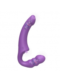 Фиолетовый безремневой страпон Straples Strap-On Dildo - Erokay - купить с доставкой в Пушкино