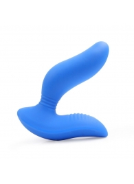 Синий вибромассажер простаты 3,5’’ Curve P-spot Massager - 12 см. - Erokay - в Пушкино купить с доставкой