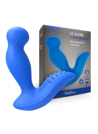 Синий вибромассажер простаты 3,5’’ P-spot Massager - 12,5 см. - Erokay - в Пушкино купить с доставкой