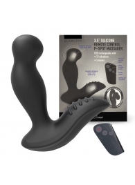 Черный вибромассажер простаты 3,5’’ Remote Control P-spot Massager - 12,5 см. - Erokay - в Пушкино купить с доставкой