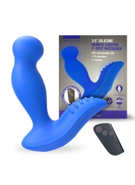 Синий вибромассажер простаты 3,5’’ Remote Control P-spot Massager - 12,5 см. - Erokay - в Пушкино купить с доставкой