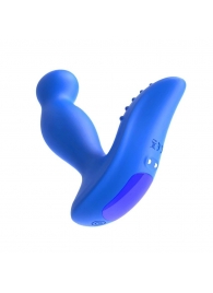 Синий вибромассажер простаты 3,5’’ Remote Control P-spot Massager - 12,5 см. - Erokay - в Пушкино купить с доставкой