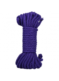 Фиолетовая верёвка для связывания и фиксации Bind Tie - 9,14 м. - Doc Johnson - купить с доставкой в Пушкино