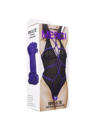 Фиолетовая верёвка для связывания и фиксации Bind Tie - 15,24 м. - Doc Johnson - купить с доставкой в Пушкино
