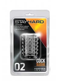 Прозрачная насадка на пенис с шишечками STAY HARD COCK SLEEVE 02 CLEAR - Blush Novelties - в Пушкино купить с доставкой