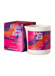 Массажная свеча Light My Fire Coconut с ароматом кокоса - 65 гр. - Love to Love - купить с доставкой в Пушкино