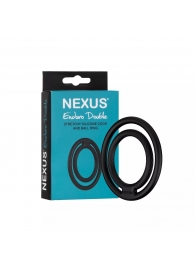 Черное двойное эрекционное кольцо Nexus Enduro Double - Nexus Range - в Пушкино купить с доставкой