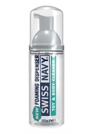 Очищающая пенка для игрушек и тела Toy   Body Cleaner Foamer - 47 мл. - Swiss navy - купить с доставкой в Пушкино