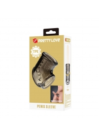 Дымчатая насадка на пенис и мошонку - Baile - в Пушкино купить с доставкой