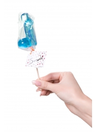 Голубой леденец в форме члена со вкусом блю кюрасао - 80 гр. - Sosuчki - купить с доставкой в Пушкино