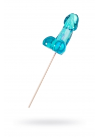 Голубой леденец в форме члена со вкусом блю кюрасао - 80 гр. - Sosuчki - купить с доставкой в Пушкино