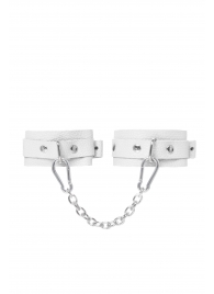 Белые мини-оковы со скруглёнными углами - Pecado - купить с доставкой в Пушкино