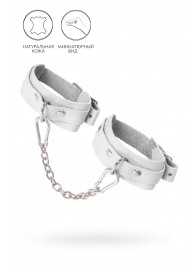 Белые мини-оковы со скруглёнными углами - Pecado - купить с доставкой в Пушкино