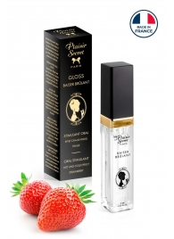 Стимулирующий блеск для губ со вкусом клубники - 7 мл. - Plaisir Secret - купить с доставкой в Пушкино