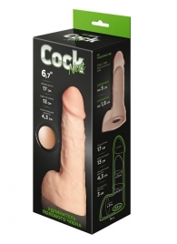 Телесный фаллоудлинитель с мошонкой Cock Next - 17 см. - LOVETOY (А-Полимер) - в Пушкино купить с доставкой