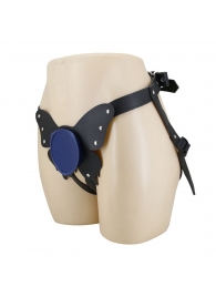 Синие трусики харнесс с платформой Caludio II - Baile - купить с доставкой в Пушкино