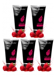 Набор из 5 съедобных лубрикантов JUJU со вкусом малины - JuJu - купить с доставкой в Пушкино