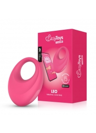 Розовое интерактивное эрекционное виброкольцо Leo - Easy toys - в Пушкино купить с доставкой