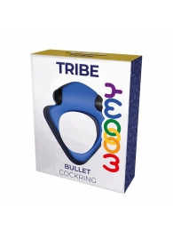 Синее эрекционное кольцо Wooomy Tribeс с вибрацией - Adrien Lastic - в Пушкино купить с доставкой