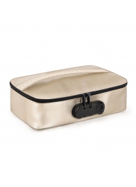 Золотистая сумочка для хранения игрушек Discreet Box - Dorcel - купить с доставкой в Пушкино