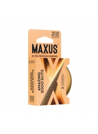 Точечные презервативы MAXUS 2000 Amazing Dots с железным кейсом - 3 шт. - Maxus - купить с доставкой в Пушкино