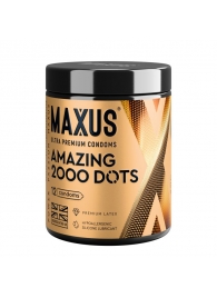 Точечные презервативы MAXUS 2000 Amazing Dots с железным кейсом - 12 шт. - Maxus - купить с доставкой в Пушкино