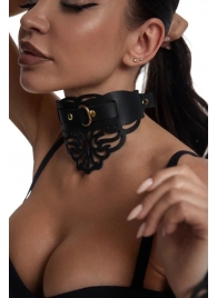 Фигурный чокер с узорами и золотистой фурнитурой - Crazy Handmade - купить с доставкой в Пушкино