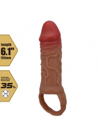 Реалистичная насадка на член Peirre - 15,5 см. - Baile - в Пушкино купить с доставкой