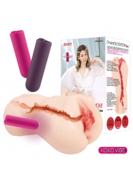 Мастурбатор-вагина с вибрацией Jenny Onahole edition 005 - KOKOS - в Пушкино купить с доставкой