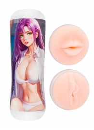 Двусторонний мастурбатор аниме - ротик и вагина - Tokyo Style - в Пушкино купить с доставкой