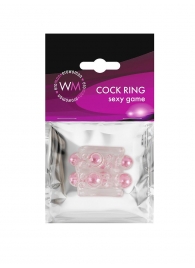 Прозрачная насадка на пенис с цветными шариками - Erowoman-Eroman - в Пушкино купить с доставкой