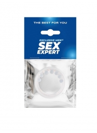 Эрекционное кольцо с мягкой стимулирующей насадкой - Sex Expert - в Пушкино купить с доставкой